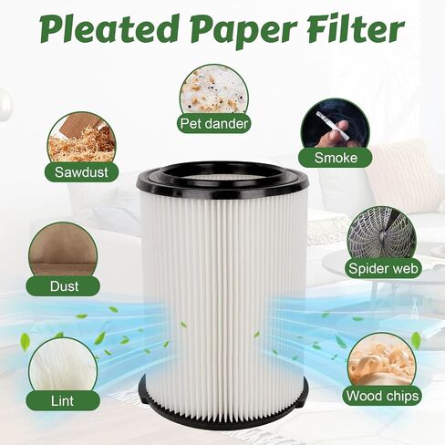 VF4000& VF7000 Replacement Filter fits Rigid Shop Vacuums 5-20 GallonStandard H13 HEAP Wet/Dry Rigid Shop Vac Filters Compatible with Husky 6-9 Gallon Vacs & Craftsman Vacs in Kuwait