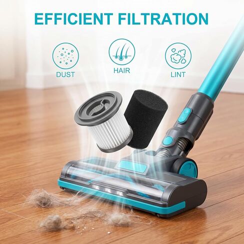 Replacement HEPA Filter Compatible With MHRMHR KP1108/AIRDIYA P1/VG3/Bieiao Cordless Vacuum Cleaner Washable Filters With Sponge For Efficient Dust Capture—4pack in Kuwait