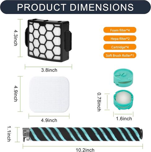 LA802 LA742 Odor neutralizer cartridge & replacement filter Roll for shark LA802 LA742 rotator vacuum, for Shark Rotator Lift-Away Duo Clean PowerFins，Parts # XHF320 & XFFK320& 1541FC3000 in Kuwait