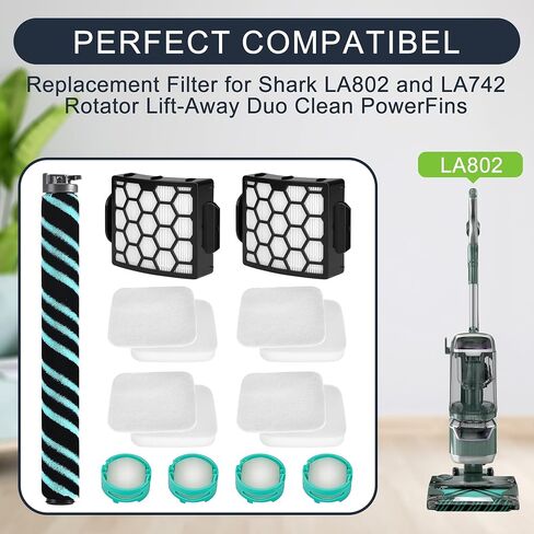LA802 LA742 Odor neutralizer cartridge & replacement filter Roll for shark LA802 LA742 rotator vacuum, for Shark Rotator Lift-Away Duo Clean PowerFins，Parts # XHF320 & XFFK320& 1541FC3000 in Kuwait