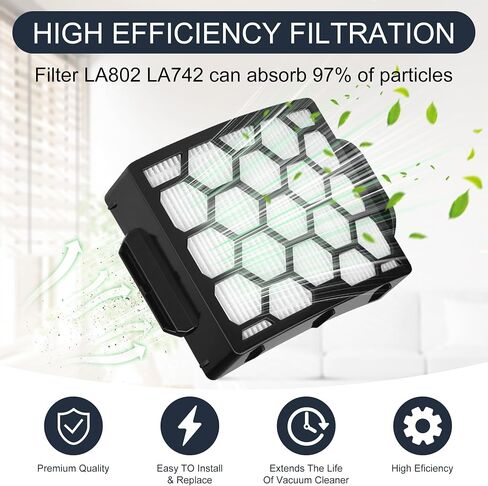 LA802 LA742 Odor neutralizer cartridge & replacement filter Roll for shark LA802 LA742 rotator vacuum, for Shark Rotator Lift-Away Duo Clean PowerFins，Parts # XHF320 & XFFK320& 1541FC3000 in Kuwait