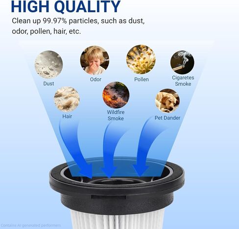 T350 Replacement Filters for Trucozie T350, TITIPOY A27R/A27D, SUXIANGVAC USA27G/A27G/A27P, OIRFND, VOKENE A27, Vacusion VBS-01, MBYULO EHBR-A001-V01, Vicease A27 Cordless Vacuum Cleaner, 4 Pack in Kuwait