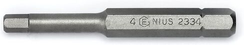 Genius Tools 1/4" Hex Shank, 4mm Hex Screwdriver Bit 56mmL - 2334 in Kuwait