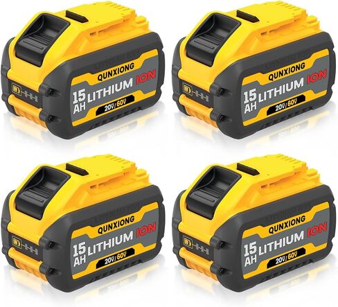 15.0Ah 20V/60V Max DCB606 Replacement for Dewalt 60V Battery 2Pack | 21700 High Power Cell Battery Compatible with Dewalt DCB606 DCB609 DCB612 and 20V/60V Power Tools 2Pack in Saudi Arabia