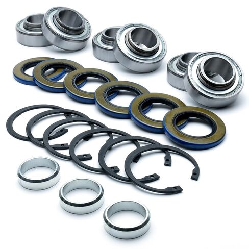 3 Kits - Spindle Bearing & Seal Rebuild Kit for Dixie Chopper Blackhawk & Black Hawk HP 48" 54" 60" 2248 2548 2454 2554 2460 2560 Zero Turn Mowers - Premium C3 High Speed Upgrade in Kuwait