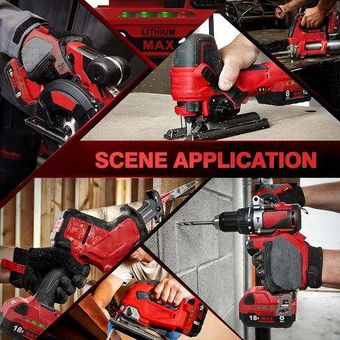 8Ah Replacement for Milwaukee M18 Battery: 18V Max Lithium-Ion Batteries (2Pack) in Kuwait