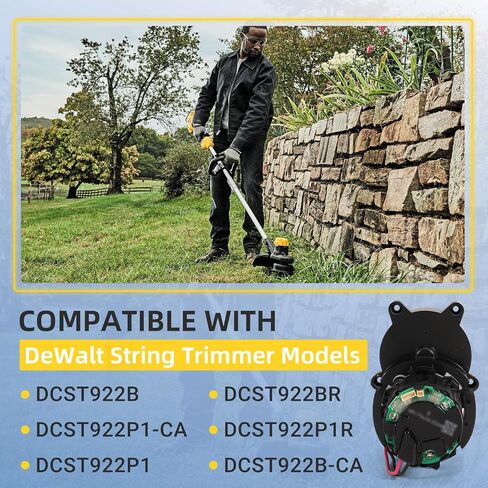 NA283417 String Trimmer Motor Compatible with DeWalt String Trimmer Lawn Mower Motor DCST922B, DCST922P1-CA, DCST922P1, DCST922BR, DCST922P1R, DCST922B-CA Weedeater d922 Replacement Motor in Kuwait