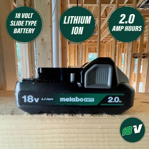 Metabo HPT 18 Volt 2.0Ah Lithium Ion Battery with Fuel Gauge, 382311M in Kuwait