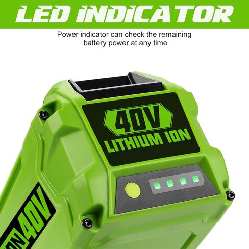 6.5Ah Battery Replacement for Greenworks 40V Battery 29472 29462, Compatible with Greenworks 40V G-MAX Power Tools 29252 20202 22262 in Kuwait