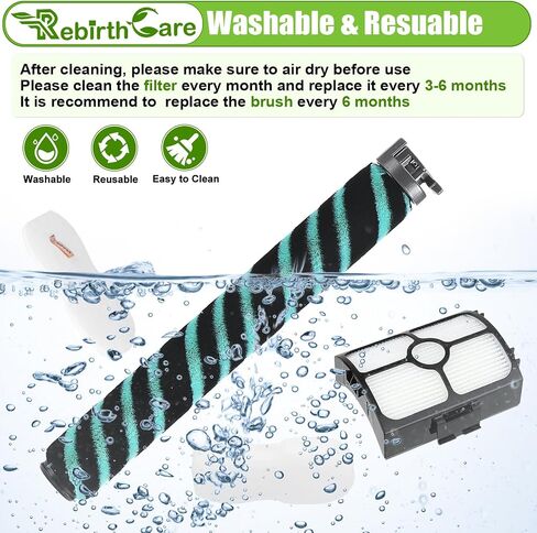 HZ4002 Replacement Roller Brush Filter Parts for Shark PowerDetect Ultra-Light Upright Vacuum HZ4002 HZ4001AMZ HZ4000, 1 Brushroller, 1 Filter, 3 Foam & Felt Filters, 3 Odor Neutralizer, 12 Pack in Kuwait