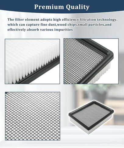 1037822 Dust Panel Filter Compatible with Tennant and Nobles Rider Sweeper Scrubber(Fits Models 7100,7300,8300,T16,T17,M17),Replaces 386326,Pack of 2 in Kuwait