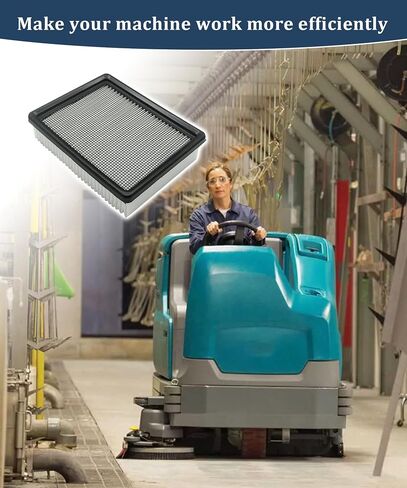 1037822 Dust Panel Filter Compatible with Tennant and Nobles Rider Sweeper Scrubber(Fits Models 7100,7300,8300,T16,T17,M17),Replaces 386326,Pack of 2 in Kuwait