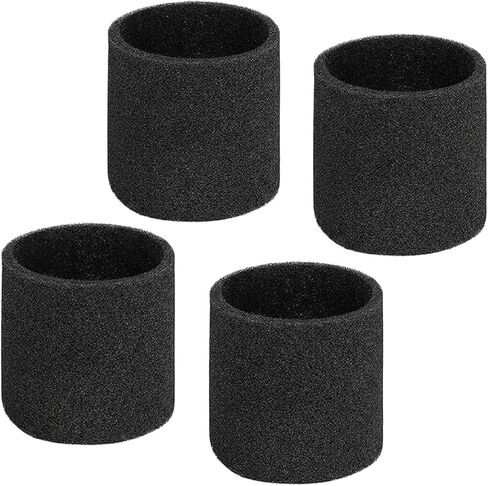 4 Pack 90585 Foam Sleeve for Wet Dry Vacuum Cleaner, VF2001 Foam Replacements Filters Compatible with Shop Vac Wet Dry Vacuums 5 Gallon and Larger, Reusable Vacuum Filter Sleeves for Liquid Cleanup in Kuwait
