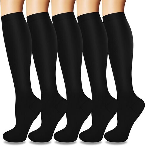 Graduated Compression Socks for Women&Men 20-30mmhg Knee High Socks Travel Hiking Running Stocking in Saudi Arabia