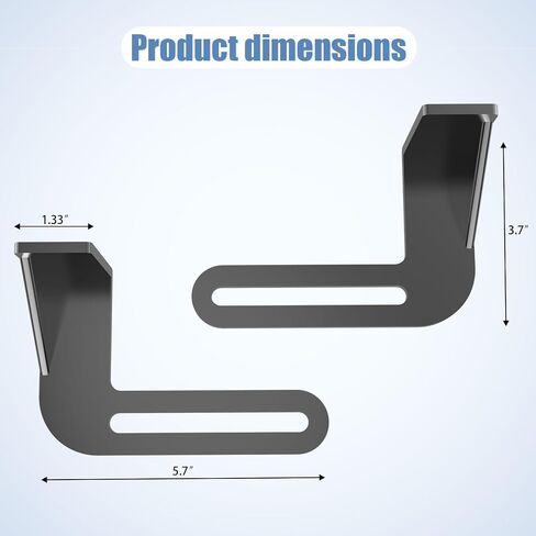 Neeki Bench Grinder Tool Rest Replacement, Left and Right Tool Rest Set | Heavy Duty 0.16" Thick Carbon Steel Work Support, Adjustable Bench Grinder Replacement Parts in Kuwait