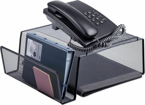 Lorell Angled Height Mesh Phone Stand (LLR84155) Black Medium in Saudi Arabia