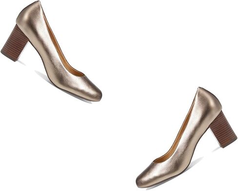 Women Chunky Heel Pumps Round Toe Slip On Dress Pumps Retro | Stacked Heel Dress Shoes 2" Block Heeled Sandals Closed Toe Office Work Pumps Dress Heels Comfort Vintage 4-11 M US in Kuwait