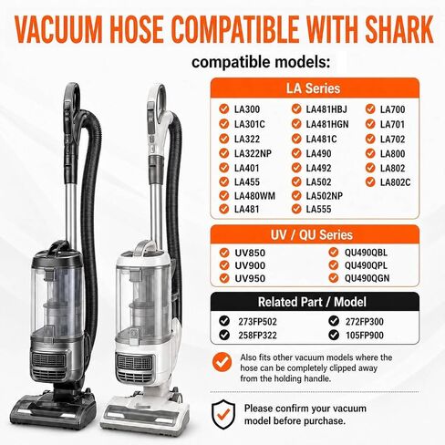 Vacuum Hose Replacement Compatible with Shark LA502 LA502NP LA322 LA322NP LA300 LA301C,UV950 UV900 UV850 LA702 LA700 LA555 LA401 Vacuum Hose for Navigator Lift Away Attachment Accessories in Kuwait