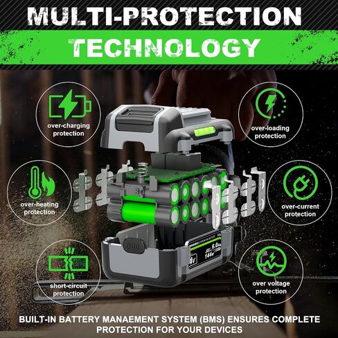 24V Replacement for Flex 24V Battery 6.0 Ah FX0111 FX0321 FX0111-1 FX0321-1 FX0311-1 FX0331-1, ‎24V MAX Lithium-Ion Battery Compatible with 24Volt Cordless Power Tools, for Flex Battery in Kuwait