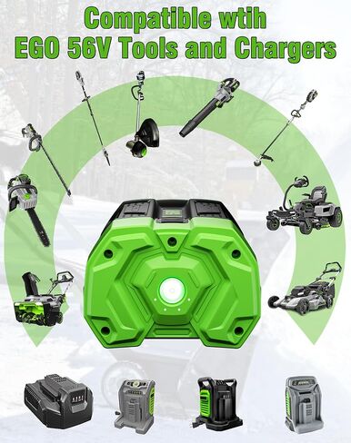 12.0Ah Replacement for EGO 56V Battery BA2800T BA4200T BA5600T 2Pack | Compatible with EGO 56 Volt Battery BA1400T BA2800 BA6720T Power Tools in Kuwait