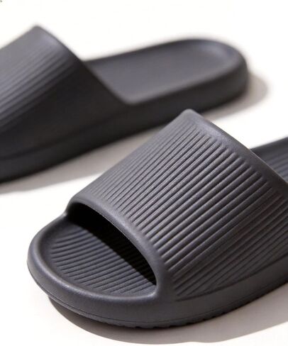 Soft & Comfortable Slide Slippers for Couples - Non-Slip EVA Sandals for Bathroom, Home & Outdoor Use, Lightweight Design in Kuwait