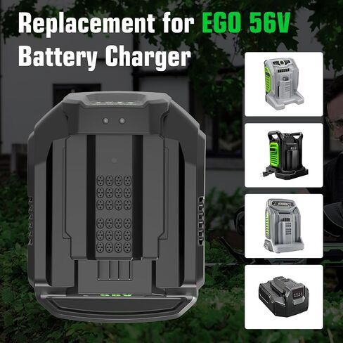 1-Pack 10000mAh Battery Replacement for EGO 56V Battery and CH2100 Charger | Compatible with EGO 56V Battery BA1400T BA1400 BA2800T And BA1400 BA2800 BA4200 BA5600 in Saudi Arabia