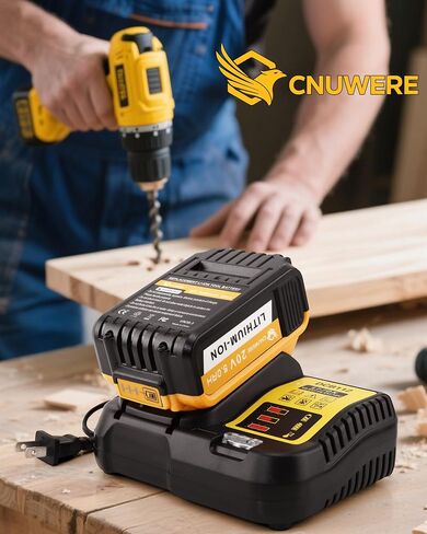 2 Pack 5.0Ah Replacement for Dewalt 20V Max Battery Lithium Ion Compatible with 20 Volt Cordless Power Tools DCB200 DCB201 DCB203 DCB204 DCB205 DCB206 in Saudi Arabia