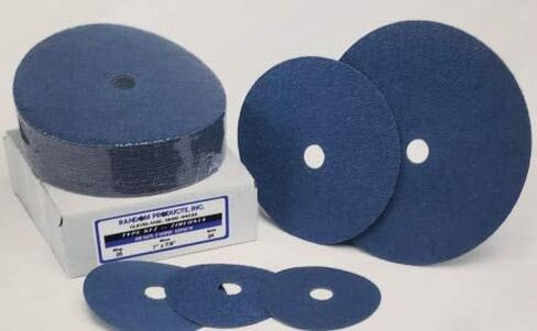4 1/2" x 7/8" 36 Grit Resin Fiber Sanding Disc, Zirconia 100/Pack in Kuwait