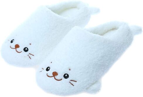 Millffy Cute Soft Comfy Plush Seal Slippers sea Lion Animal Shark Whale Slipper Indoor Crocodile Home Bedroom Shoes for Adult in Kuwait