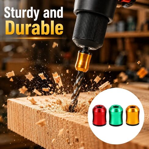 6 Pcs Magnetic Screw Ring with Ph1 Ph2 Ph3 Screwdriver Head Set Strong Magnetic Screw Ring Holder with Anti-Slip Design Universal Removable Household Tools for Hex Screwdriver and Drill Power Bits in Kuwait