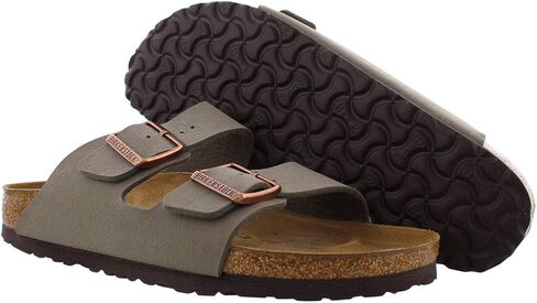 Birkenstock Arizona Narrow Sandal - Women's Stone Birkibuc, 38.0 in Kuwait