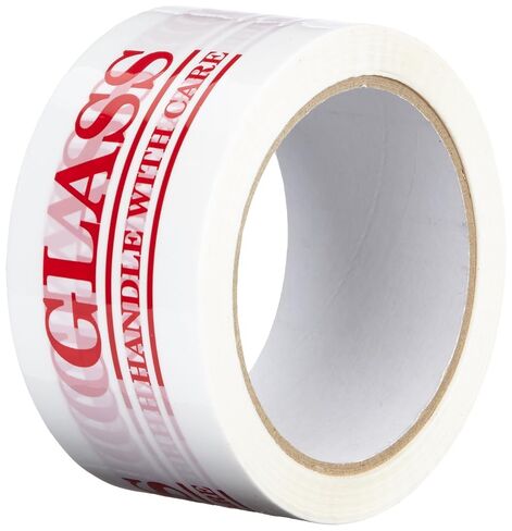 3M - 150SP-10 371 Printed White Carton Sealing Tape - 2 in. x 55 yds. Adhesive Tape Roll with Red “If Seal is Broken" Lettering. Sealants and Adhesives White with Red, 48 Millimeters Width x 50 Meters Length in Kuwait