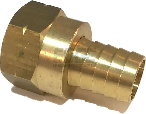 3/4" Hose ID to 3/4" 45° Female SAE Flare Brass Swivel Connector Fuel/AIR/Water/Oil/Gas/WOG (Qty 01) in Kuwait