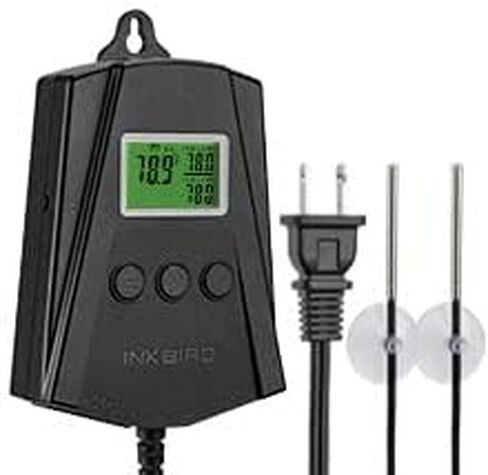 Inkbird WiFi Heat Mat Reptile Thermostat Controller Temperature Controller with 2 Probes and 2 Outlets, IPT-2CH Reptiles Heat Mat Thermostat (Max 250W per Outlet) in Saudi Arabia