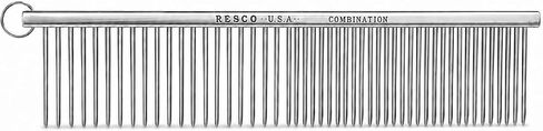 Resco Professional Greyhound Grooming Comb for Dogs & Cats, 1.5" Pins, Red in Kuwait