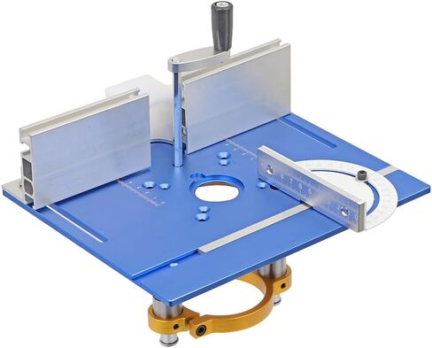 Aluminium Router Table Insert Plate And Router Lift for 65mm Diameter Universal Trimming Machine,with Miter Gauge Guide Aluminium Profile Fence Sliding Brackets in Kuwait