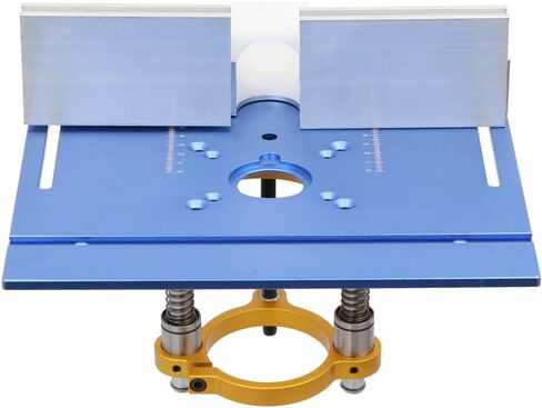 Aluminium Router Table Insert Plate And Router Lift for 65mm Diameter Universal Trimming Machine,with Miter Gauge Guide Aluminium Profile Fence Sliding Brackets in Kuwait