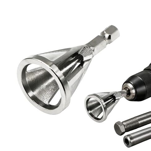 Deburring External Chamfer Tool, Hex Shank Rotary Edge Repair Bit for Metal Plastic Six-Slot Design Quick Release Shank Fits in Kuwait