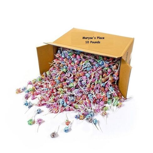 Maryse's Place Dum Dums Pops, Assorted Flavors Lollipops in Bulk Candy, 10 LB (160 OZ)- Approx 750 Pieces -All-Time Classic Flavors - Lollipops Bulk, Bulk Suckers, Individually Wrapped - Bulk Candy For Any Occasion (10, Pounds). Dum dum Lollipops Bulk in Kuwait