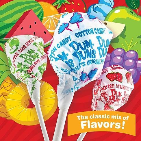 Maryse's Place Dum Dums Pops, Assorted Flavors Lollipops in Bulk Candy, 10 LB (160 OZ)- Approx 750 Pieces -All-Time Classic Flavors - Lollipops Bulk, Bulk Suckers, Individually Wrapped - Bulk Candy For Any Occasion (10, Pounds). Dum dum Lollipops Bulk in Kuwait