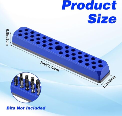 Kuyeyzu 4Pcs Magnetic Bit Holder 1/4 Inch Hex Bit Organizer 172 Holes Strong Magnetic Base Drill Bit Organizer Red Blue Green Orange in Kuwait