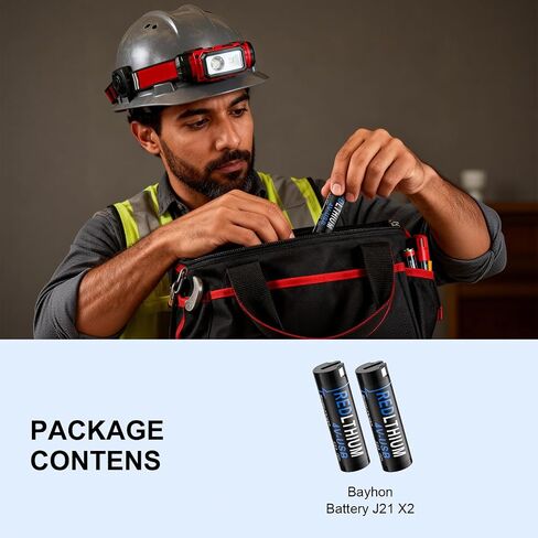3000mAh 4V USB Battery Lithium Replacement for MK Headlamp & Flashlight - 3X Faster USB Charge Compatible with 48-11-2131, 2114-21, 2163-21, 2112-21, 2128-21- 2 Pack in Kuwait