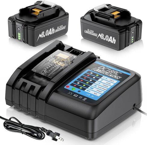 4-Pack 8.0Ah Replacement for Makita 18V Battery Compatible with Makita 18 Volt Battery BL1860B BL1850B BL1840B BL1830B BL1815B Makita Power Tools in Kuwait