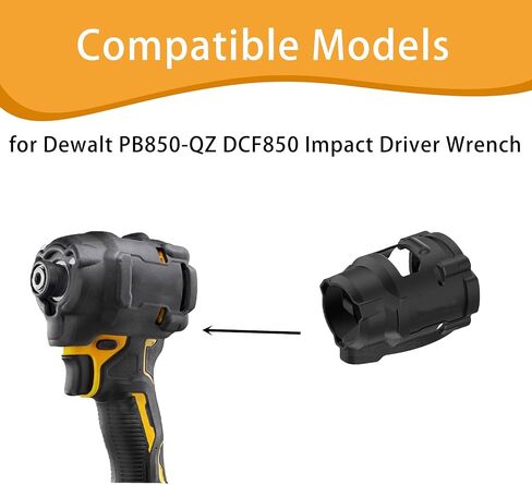 Protective Boot Impact Cover for Dewalt PB850-QZ DCF850 Rubber Impact Driver Wrench Protect Sleeve Suit in Kuwait