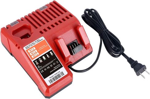 Replacement Rapid Charger for Milwaukee M12 M18, 12V/18V Multi-Voltage Lithium-ion Battery Charger, Compatible with 48-59-1812 in Kuwait