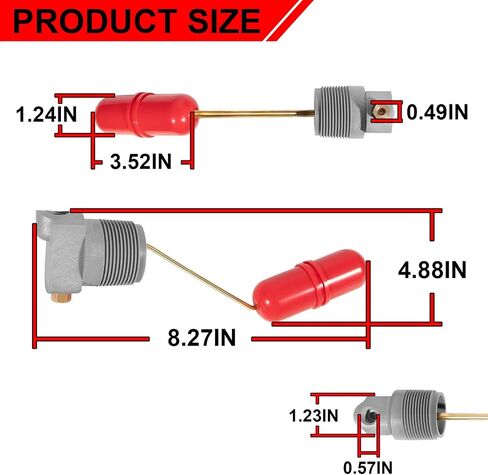 Air Volume Control for Deep Wells, Water Tank System 1-1/4 in MNPT, 1/4 in PTF SAE, Replace for F93B-1C in Kuwait