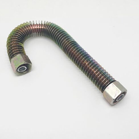 Aluminum Air Compressor Exhaust Pipe, 10.23in Length, 10mm OD, 3/8in Nut, Silver, 1pc in Kuwait