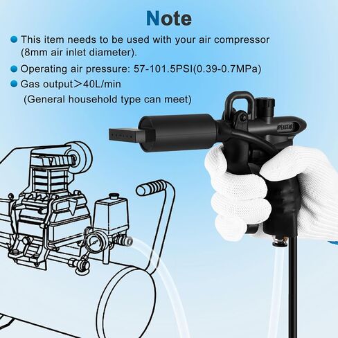 Anti Static Guns 7KV Ionizing Air Gun with Wide Flat Nozzle for Larger Surface Area Static Elimination, auto Painting in Kuwait