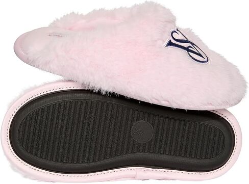 Victoria's Secret Luxe Plush Faux Fur Slip-On Slippers Pink New in Kuwait
