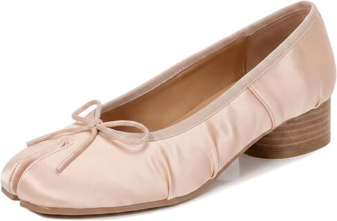 Women's Tabi Ballet Low Heels Japanese Split-Toe Low Block Heel Pumps 1.2 Inch Office, Wedding, Casual Dress Shoes in Kuwait